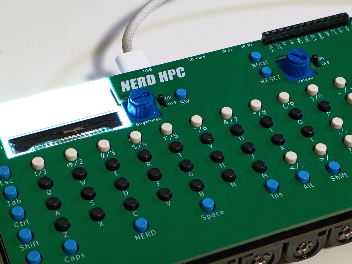 nakata_shoten's tweet photo. 【次世代ポケコンNERD HPC】
#NERDHPC

v1.13.2アップデート

・GCLSを実行した場合、テキスト画面にテキストが表示されていてもSCRで文字が取得できないバグを修正

↓アップデート方法・命令の使い方等はリプライ参照↓ https://t.co/DHU9TKwHFR