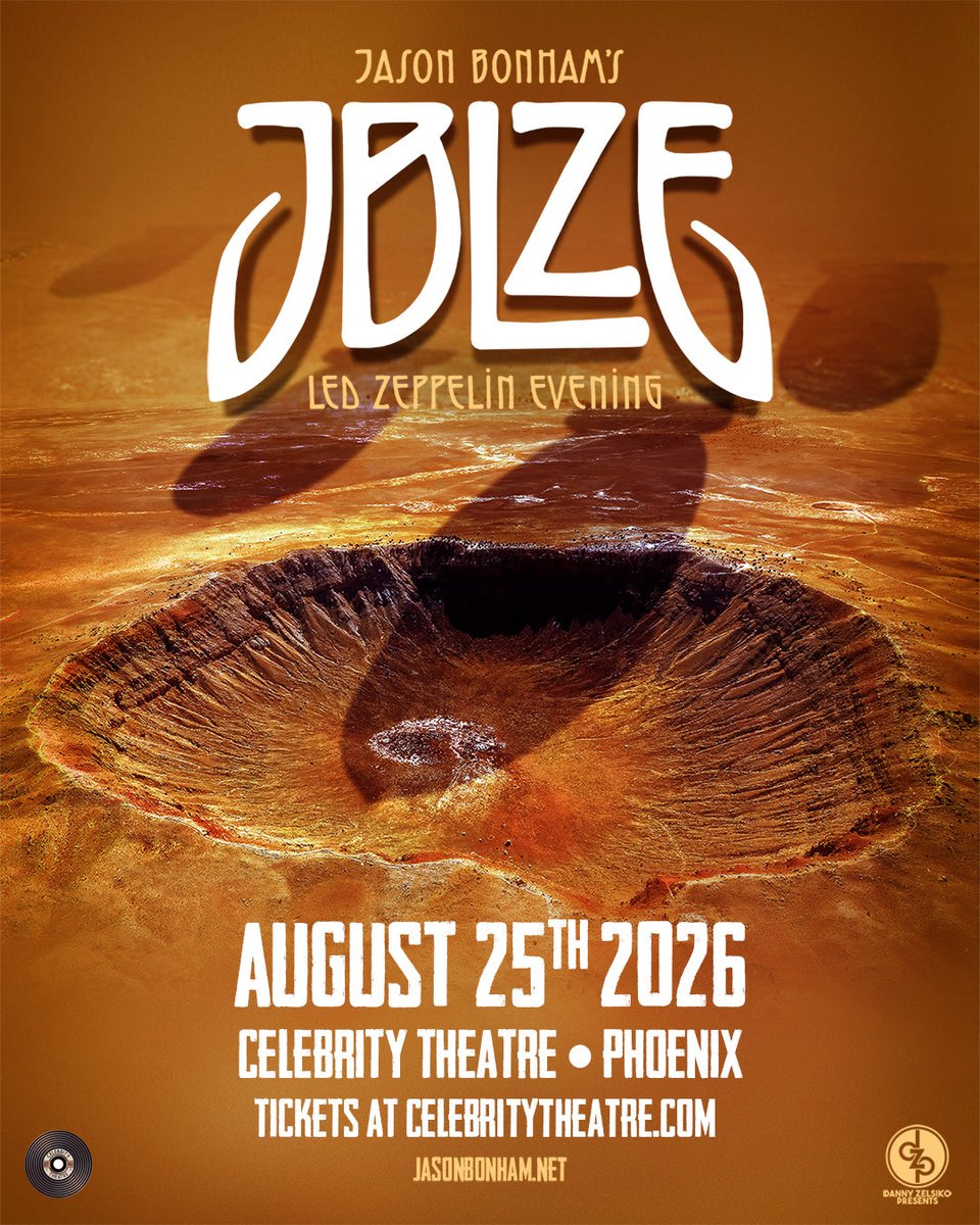 thecelebrityphx's tweet photo. Jason Bonham’s Led Zeppelin Evening returns to the round at Celebrity Theatre ⚡️

The son of legendary Zeppelin drummer John Bonham, Jason Bonham brings one of rock’s most powerful live tributes back to Phoenix with a full night dedicated to the music of Led Zeppelin, from “Kashmir” and “Whole Lotta Love” to “Stairway to Heaven” and more. Known for recreating the sound, energy, and spirit of the original band, this show has become a must-see for longtime Zeppelin fans and new generations alike.

Experience it all on Celebrity Theatre’s iconic rotating stage. Tickets go on presale today at 10am at https://t.co/0AkUuOnFvd.