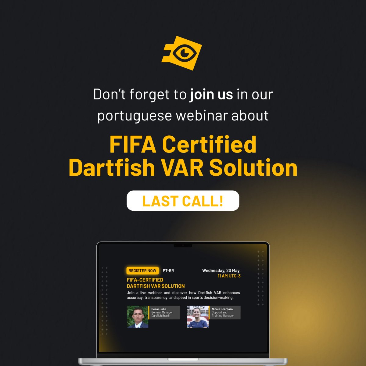 dartfish's tweet photo. It’s tomorrow! 🚨​

Our free, exclusive webinar in Portuguese will provide a complete overview of our VAR System, share success cases, and include a live Q&A session 🙌.

Technology evolves every day, and not keeping up with that evolution means falling behind.

If you work in federations, leagues, or competition organizing bodies, or simply want to understand how to enhance integrity in football, this session will deliver practical, immediately applicable insights 🔥.

Last hours to register via https://t.co/64pv8u2Ncr
See you tomorrow!

#dartfish #VAR #videoassistantreferee #Webinar