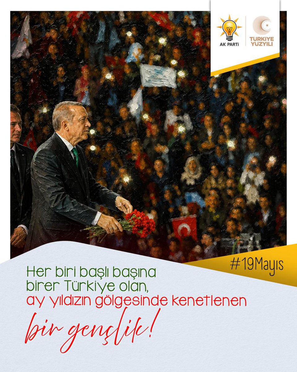 djelhamid46's tweet photo. Her biri başlı başına birer Türkiye olan, ay yıldızın gölgesinde kenetlenen bir Gençlik. #19Mayıs https://t.co/uz9kTKk6bi