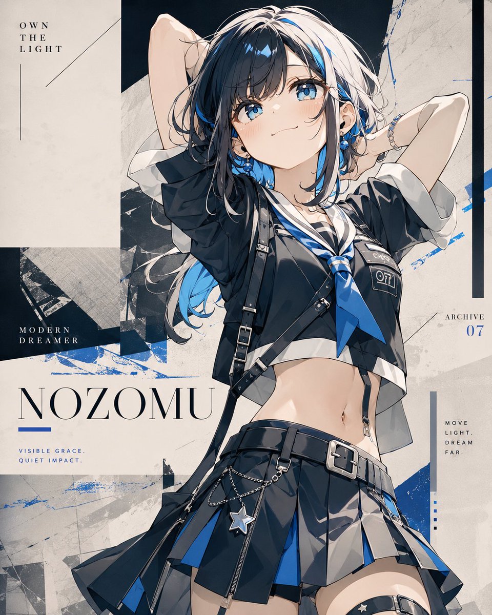 Anime Fashion Poster Nozomu