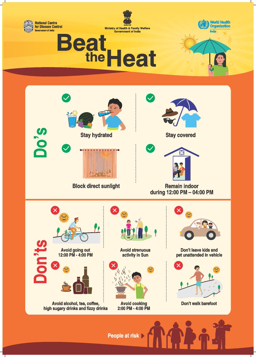 UNinIndia's tweet photo. 🛑 This is a heatwave safety reminder checkpoint! 

As temperatures rise, so do the risks. Stay safe and take care of those around you. 

✅ Drink plenty of water
✅ Avoid sun exposure during peak heat hours
✅ Stay alert for any signs of heat-related distress like dizziness, headache, nausea, and seek help immediately