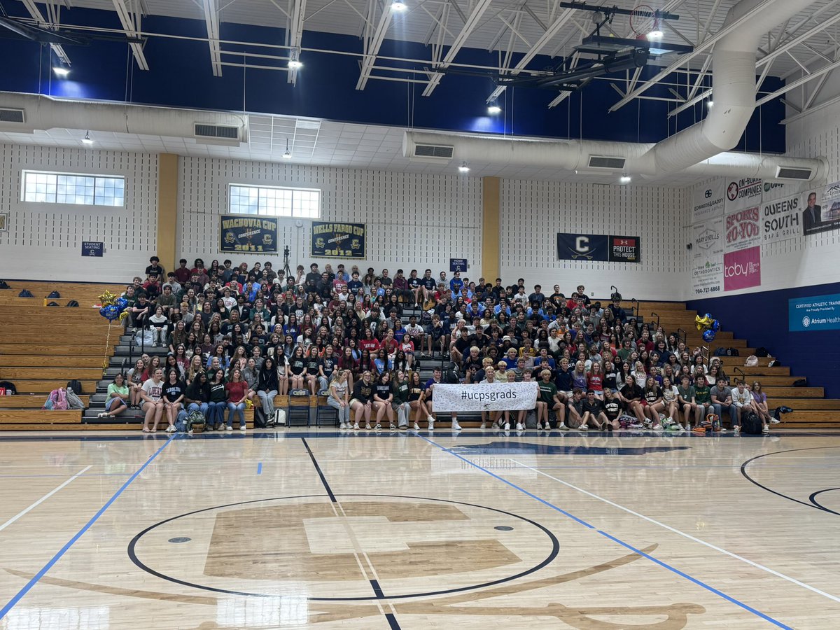 WesleyHelms6's tweet photo. Starting off the morning celebrating all of our seniors on Signing Day ✍️🎓 So many schools represented and so many exciting futures ahead! Proud of LH for continuing her journey at SPCC and proud of every senior taking the next step toward their dreams. #SigningDay #SeniorCelebration @AGHoulihan @UCPSNC @CuthbertsonHSNC