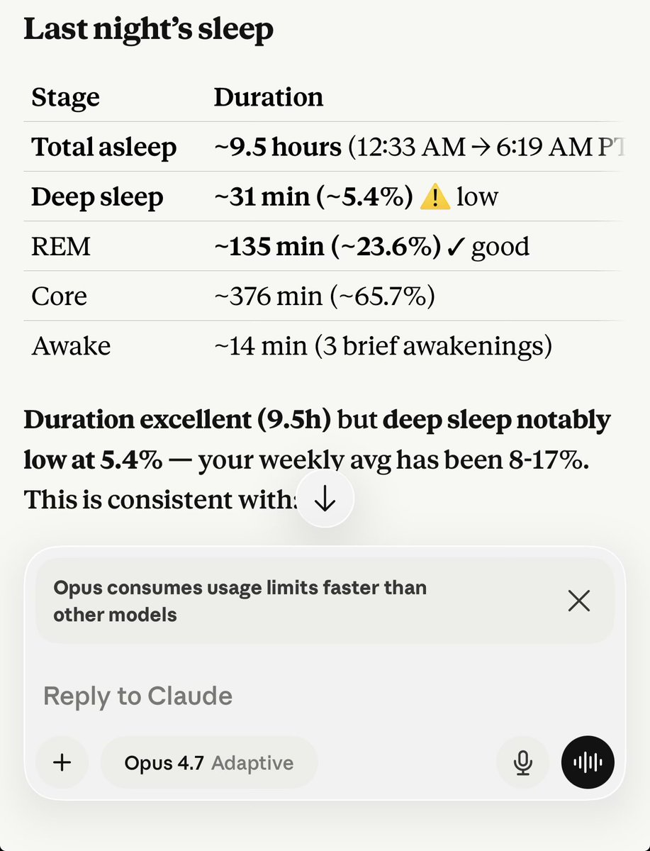 Barmacistjo's tweet photo. Wow Claude failed at simple math… 12:33 am to  6:19 am is not 9.5. How can something like this happen, @ClaudeDevs @AnthropicAI ??? https://t.co/mZu76e4YsF