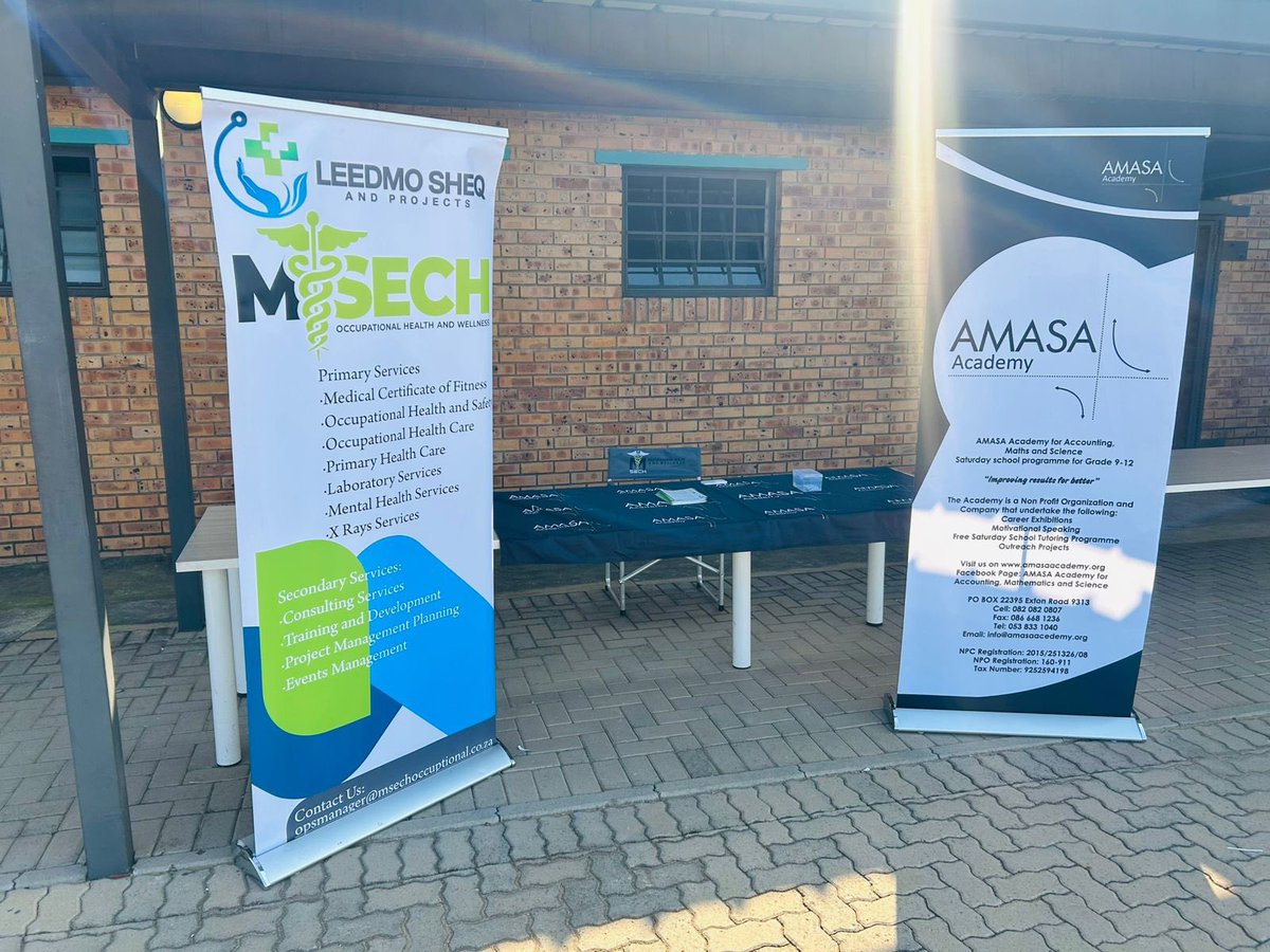 MsechAnd's tweet photo. We were honoured to attend and participate in the Career Exhibition held at Mokgareng Secondary School in Taung, North West, hosted by the Services SETA.  The event provided an excellent platform to engage with learners, share career guidance, and inspire the next generation https://t.co/sgdgVE44BA