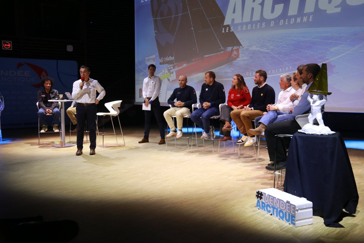 DepVendee's tweet photo. 🎙️ La conférence de presse de la Vendée Arctique a débuté depuis quelques minutes à la Maison de la Radio et de la Musique.

⛵ La Saem Vendée a réuni les 9 skippers pour lancer la dernière ligne droite avant l’ouverture du village le 30 mai et le grand départ le 7 juin prochain. https://t.co/SYWUAW3s7m