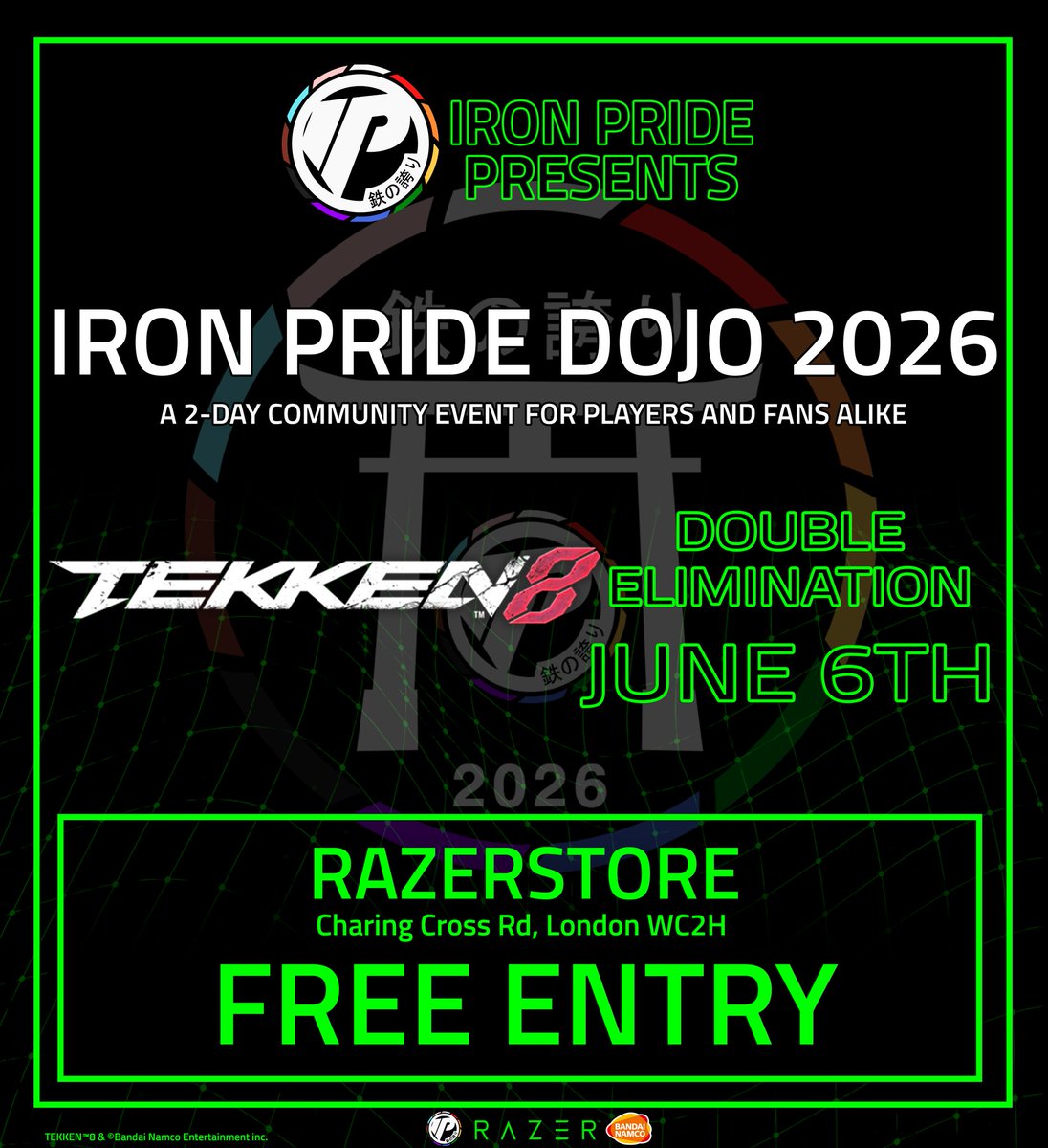 IronPrideFGC's tweet photo. SIGN UPS FOR TEKKEN 8 AT IRON PRIDE DOJO ARE NOW 50% FULL!!

Sign up before the cap hits.

https://t.co/8dwz0MS7TB https://t.co/6SneYy34aC