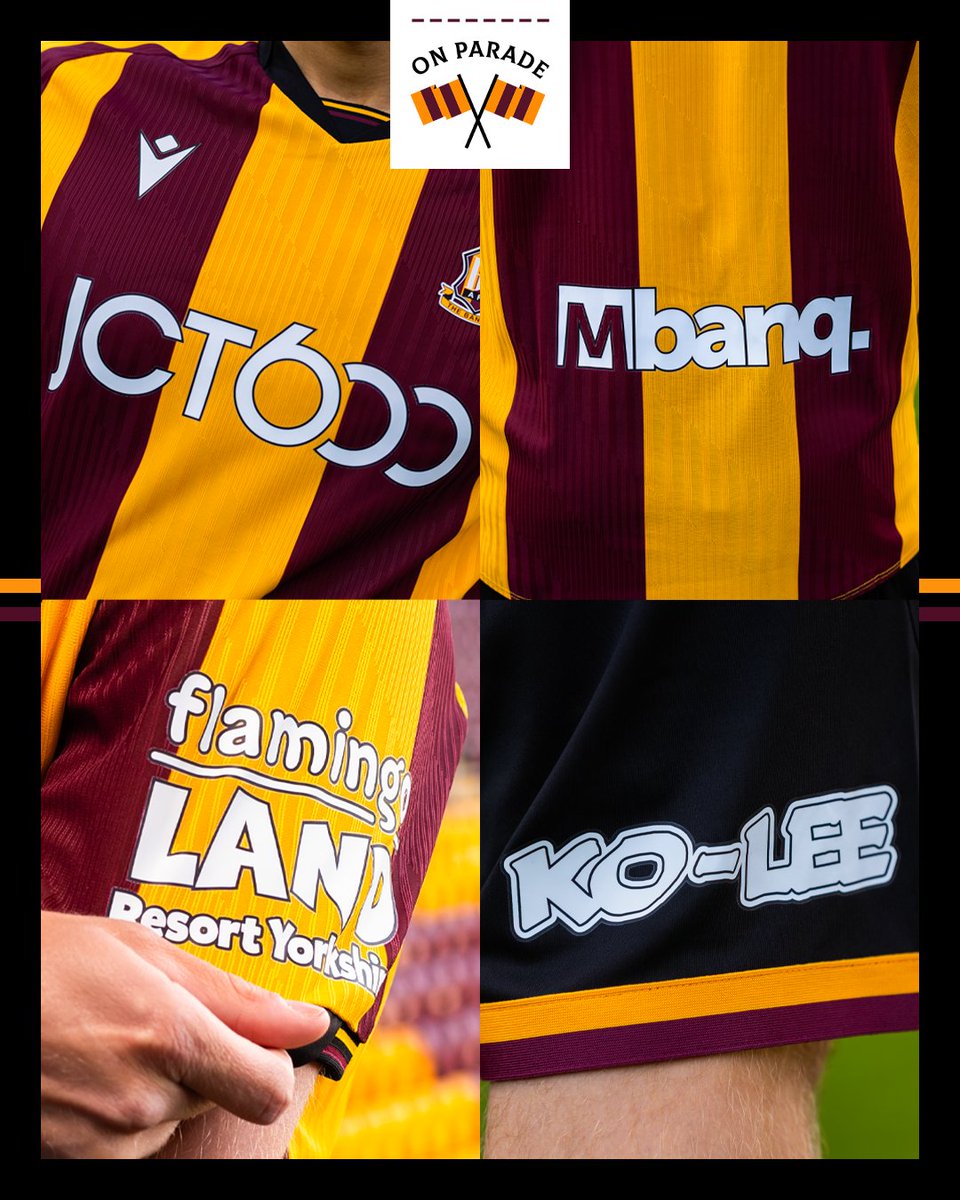 officialbantams's tweet photo. Our kit sponsors looking smart on our all-new 2026/27 home strip! 🤩

#BCAFC | #OnParade https://t.co/SeENCPQcVq