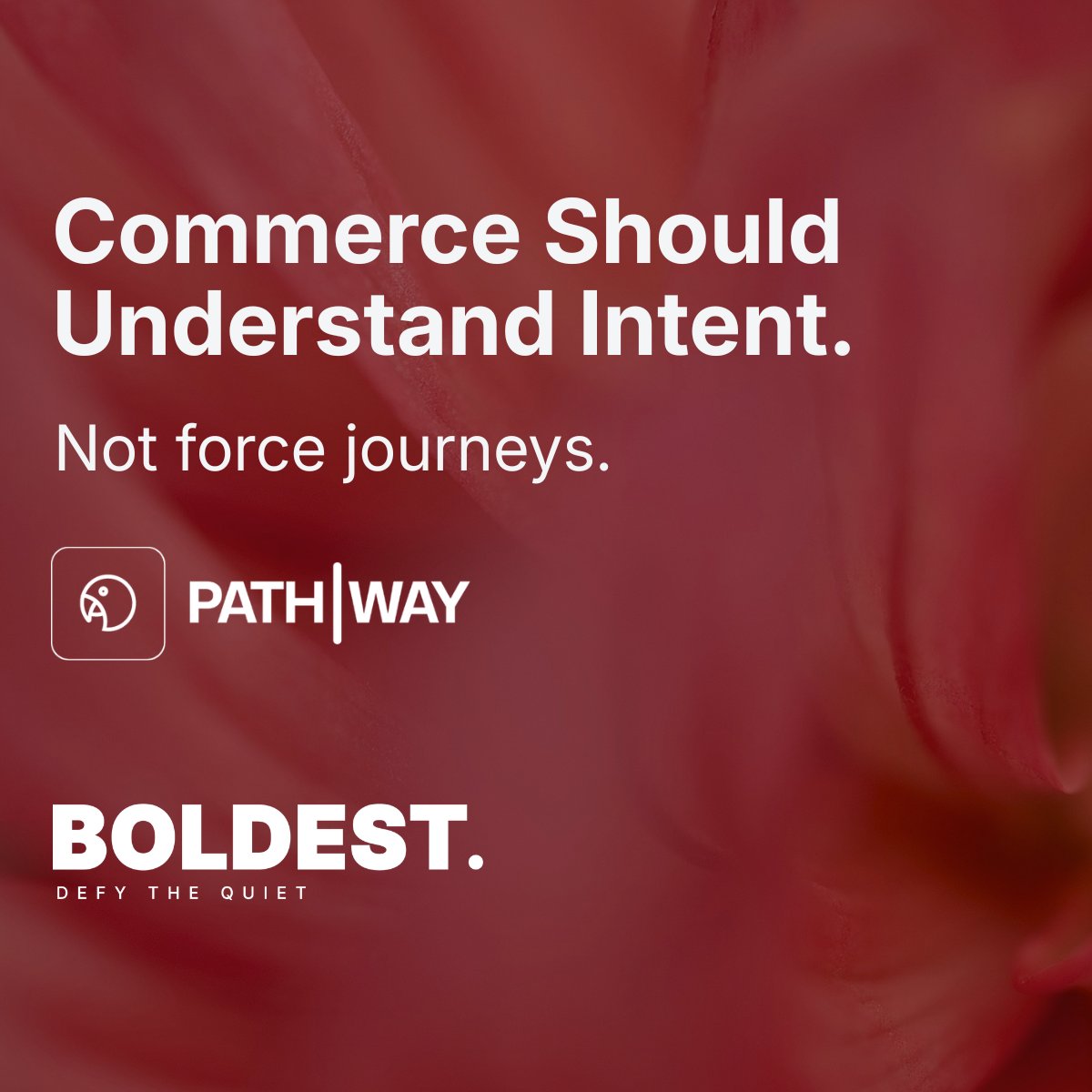 BoldestAI's tweet photo. Online shopping still expects customers to figure things out on their own.

PathWay by BOLDEST adds a conversational layer that helps customers explore products, compare options, and move toward decisions more naturally.

#BOLDEST #CustomerExperience https://t.co/B6NjI3nkvC