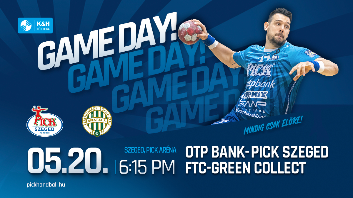 pickhandball's tweet photo. 🔷 Game Day! 🔷
🏆 K&amp;H league
⚔️ FTC-Green Collect
📍 PICK Aréna
🕔 6:15pm

#kékek #HandballFamily #otpbankpickszeged #pickszeged #handball https://t.co/cOAZpgCoki