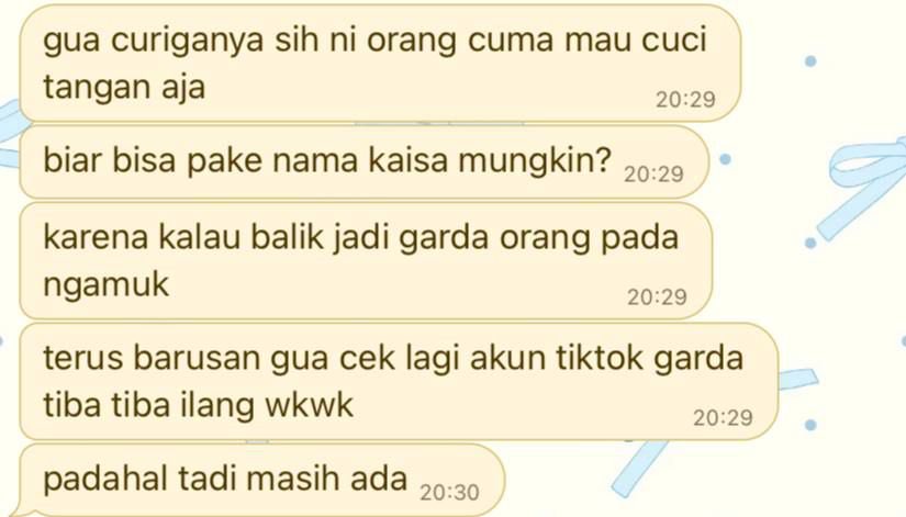 evnjun's tweet photo. Oke di sini gue as Soju @karcinayoo

ga perlu minta maaf nindi, kaisa/asa dia belum ngasih bukti kalo emg dia bukan garda, gue mintain ss an dia tanpa crop bar hp tapi dia ga kasih, dan gue nemuin fakta ini lagi. 

bisa tolong ngaku aja ga? kalo ga kasih bukti valid @pahlawhn https://t.co/0IQuswzMEJ