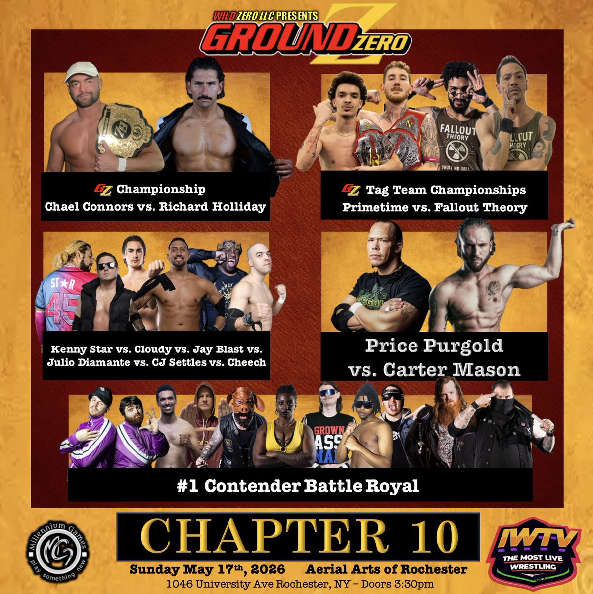 Ground_Zero585's tweet photo. Now streaming on demand on IWTV!

Ground Zero Chapter 10

https://t.co/CwrUuIOkIv

#GroundZero #RespectTheCraft #RochesterNY #Wrestling https://t.co/QDFdrWBYvj
