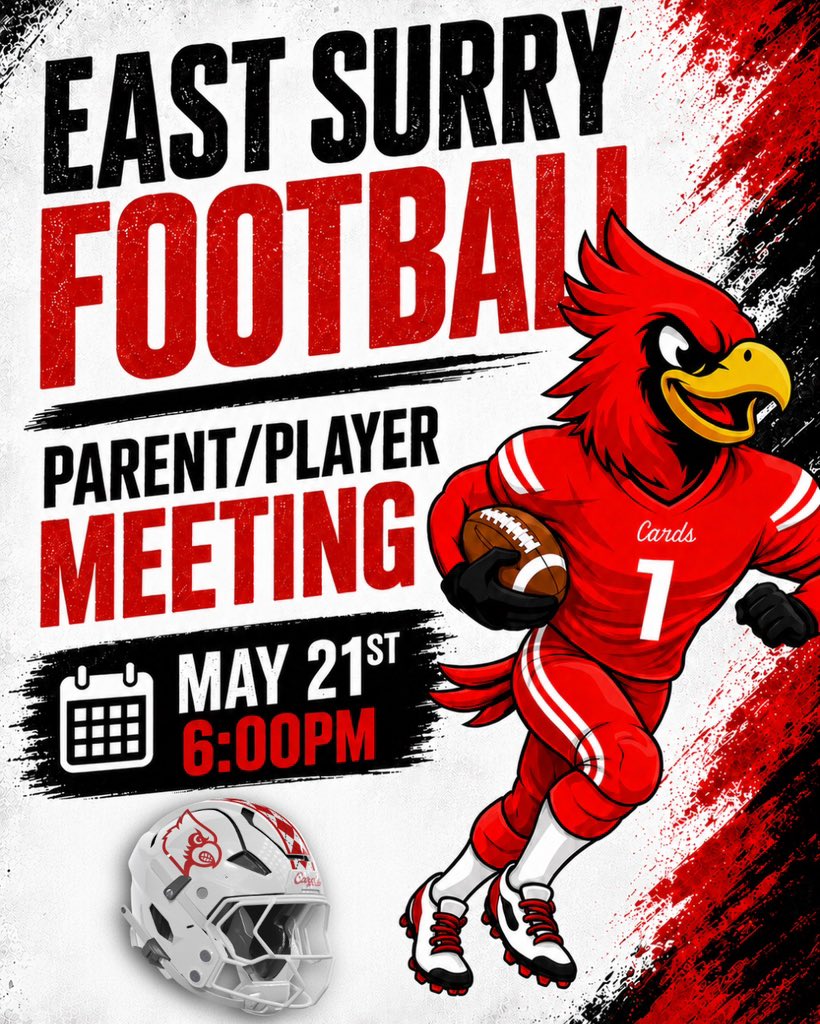 esh_football's tweet photo. Parent/Player meeting this Thursday in the Field House! @tmobile @esh_football #FN5GL #Entry https://t.co/vVWH3tBTzf