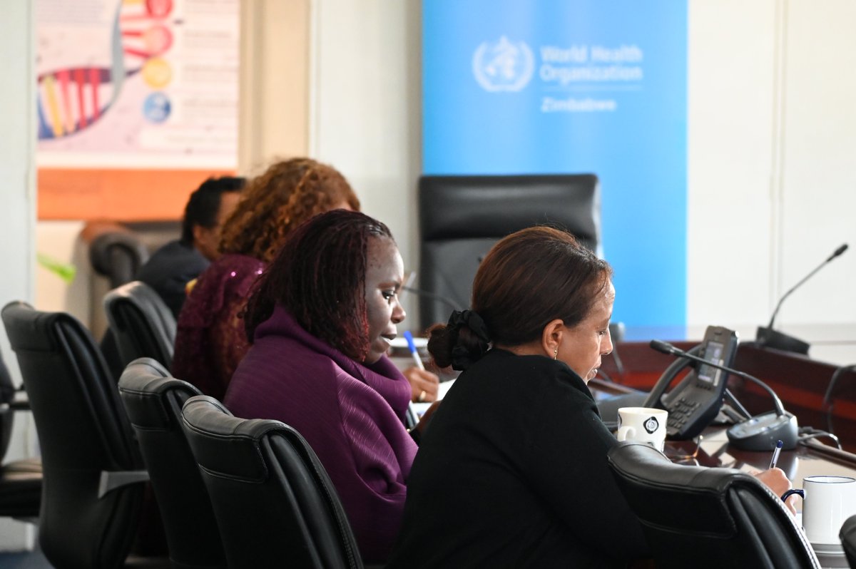 WHO_Zimbabwe's tweet photo. Today we convened partners for a strategic consultation on the launch of the H4+ partnership in Zimbabwe 🇿🇼
H4+ accelerates progress in reproductive, maternal, newborn, child &amp; adolescent health through stronger coordination, equity-focused action &amp; collective impact toward SDGs. https://t.co/oy4MtVwBgE