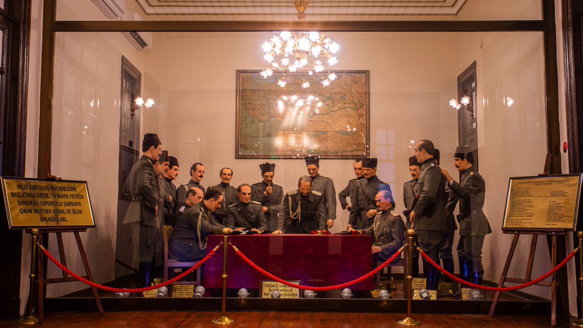 TurkishMuseums's tweet photo. Step inside Gazi Museum and you step into May 19, 1919! 🇹🇷🏛️ 

This is where Atatürk’s arrival in Samsun marked the beginning of Türkiye’s path to independence. Today, the museum’s rooms preserve objects and documents that carry the story forward. 📜

Celebrate May 19, Commemoration of Atatürk, Youth and Sports Day with us and let history inspire the youth within you! 🕊️🌟

(Gazi Museum, Samsun) 

#Türkiye #TurkishMuseums #CommemorationOfAtatürkYouthAndSportsDay