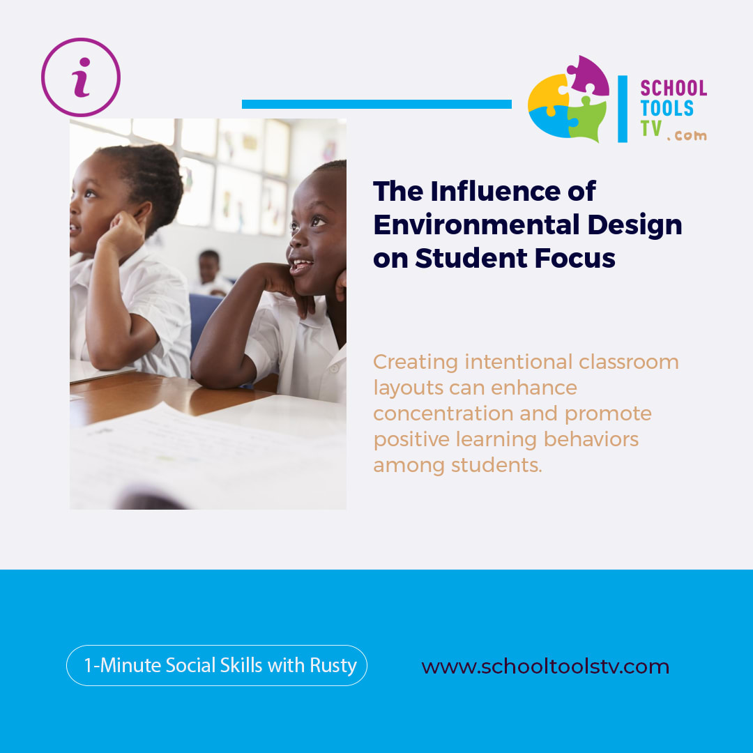 RustyMayVideos's tweet photo. The Influence of Environmental Design on Student Focus

Creating intentional classroom layouts can enhance concentration and promote positive learning behaviors among students. ✨

#ClassroomDesign  
#StudentFocus  
#LearningEnvironments https://t.co/2a11ZKt2cN