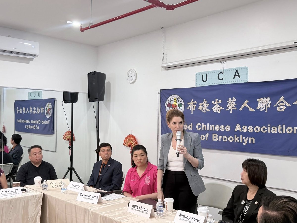 Uca_inc's tweet photo. We were honored to attend a roundtable meeting hosted by @susanzhuangnyc at our Stillwell community center! 

We had the opportunity to share our concerns to @SpeakerMenin. Together, we strive to make our voices heard and bring positive change to the community! ❤️ https://t.co/wvnUBogORC