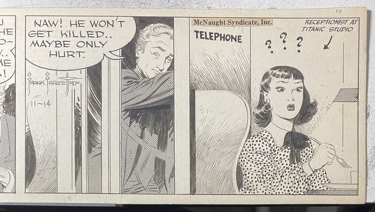 1JohnLivesay's tweet photo. @frazettagirls Gorgeous!
Here’s a pics from one of the original strips I own. https://t.co/GVQrOOxm7v