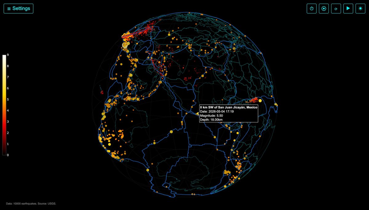 Datawrapper's tweet photo. From tracking global earthquakes 🌎, to monitoring vessel traffic 🚢, and on to observing changes in pollen patterns 🌳, maps are useful for visualizing various topics. Explore these and more in the Data Vis Dispatch. 👇 

https://t.co/B6BRv5BLoq https://t.co/FnNrVtlsdw