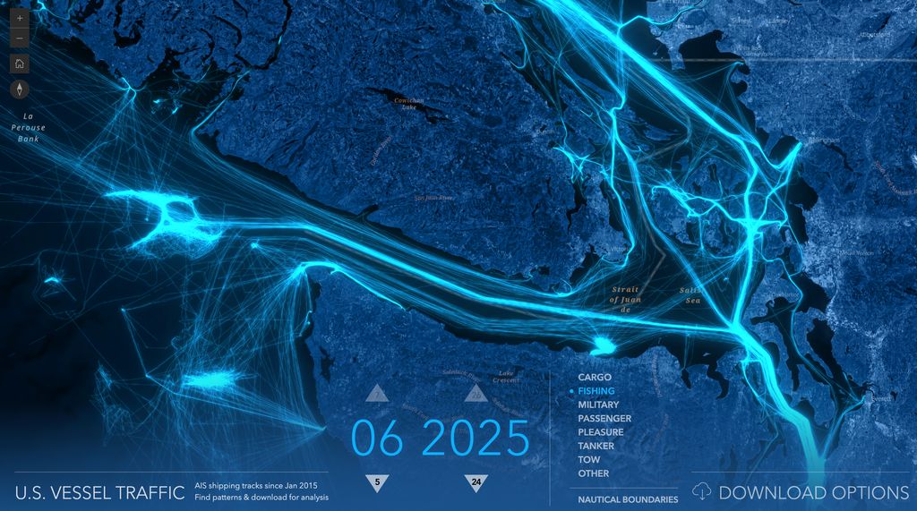 Datawrapper's tweet photo. From tracking global earthquakes 🌎, to monitoring vessel traffic 🚢, and on to observing changes in pollen patterns 🌳, maps are useful for visualizing various topics. Explore these and more in the Data Vis Dispatch. 👇 

https://t.co/B6BRv5BLoq https://t.co/FnNrVtlsdw
