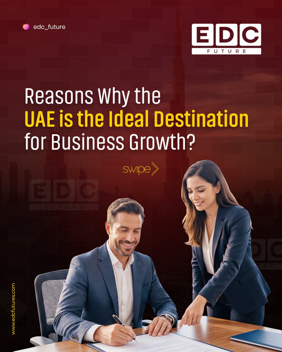 edcfuture's tweet photo. Why are entrepreneurs and investors choosing the UAE for business growth?
#UAEBusiness #DubaiBusiness #BusinessSetup #CompanyFormation #DubaiMainland #DubaiFreezone #UAEInvestor #Entrepreneurship #BusinessGrowth #EDCFuture #indigitt #ownthedigitalfuture https://t.co/sKKOMFk15n