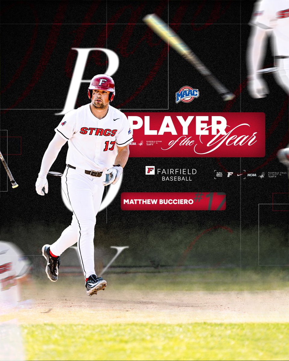 Stags_Base's tweet photo. 𝐏𝐋𝐀𝐘𝐄𝐑 𝐎𝐅 𝐓𝐇𝐄 𝐘𝐄𝐀𝐑🏅

Bucciero led the MAAC in homers, RBI, and slugging percentage and is now the MAAC Player of the Year‼️

⚾️🤘 https://t.co/0U8KKexerw