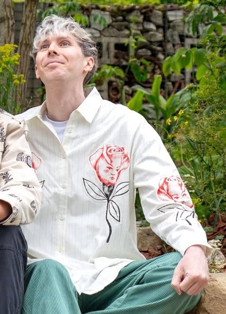 phanoutfits's tweet photo. Phil Lester - Coming Up Roses Long Sleeve Shirt - £87 RRP (Currently open for pre orders, shipping from 12/06/26) - https://t.co/uoNn3rhyWT https://t.co/e4c9N40Eb1
