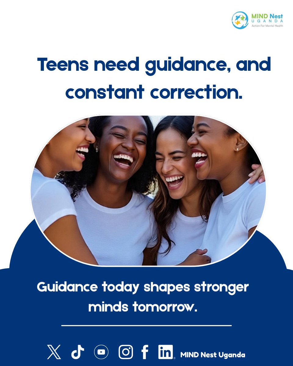 mindnestug's tweet photo. Teens need guidance and constant correction.

The words we use today help shape their confidence, emotional health, and future tomorrow.

We can choose conversations that build, not break. 

#YouthMentalHealth #MentalHealthAwareness #Parenting #GuidanceMatters #themindnest https://t.co/UM67PHzort