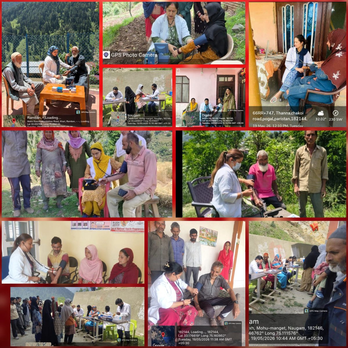 CmoRamban's tweet photo. NCD screening activities are being conducted across  all  health institutions in District Ramban on 19 May 2026, focusing on early detection and timely management of hypertension and diabetes. 
@AkritisagarIAS @NHMJK5 @dhs_jammu @dcramban @DIPRRambandic @vikas2059 https://t.co/pwzi1p9rSg