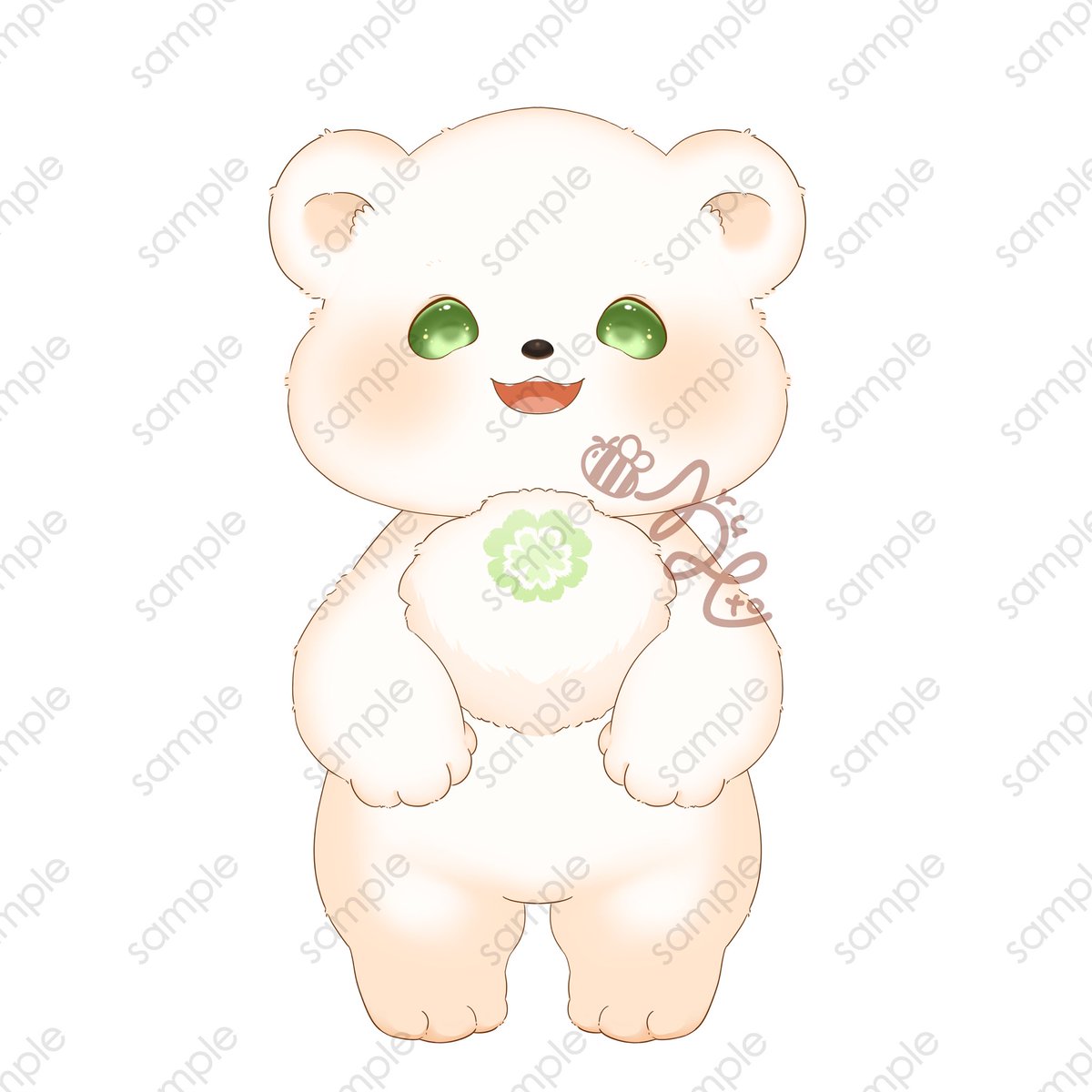 シロクマ様 こちらのシロクマの子を近日中に #nizima さんにて一般販売予定です