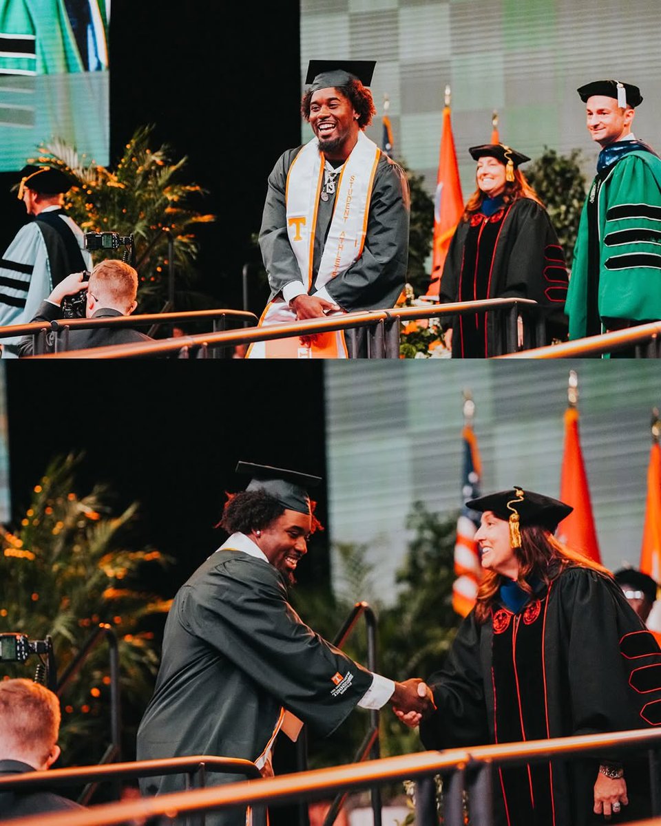 Browns's tweet photo. Dylan Sampson: college grad! https://t.co/jkNvsGALxk