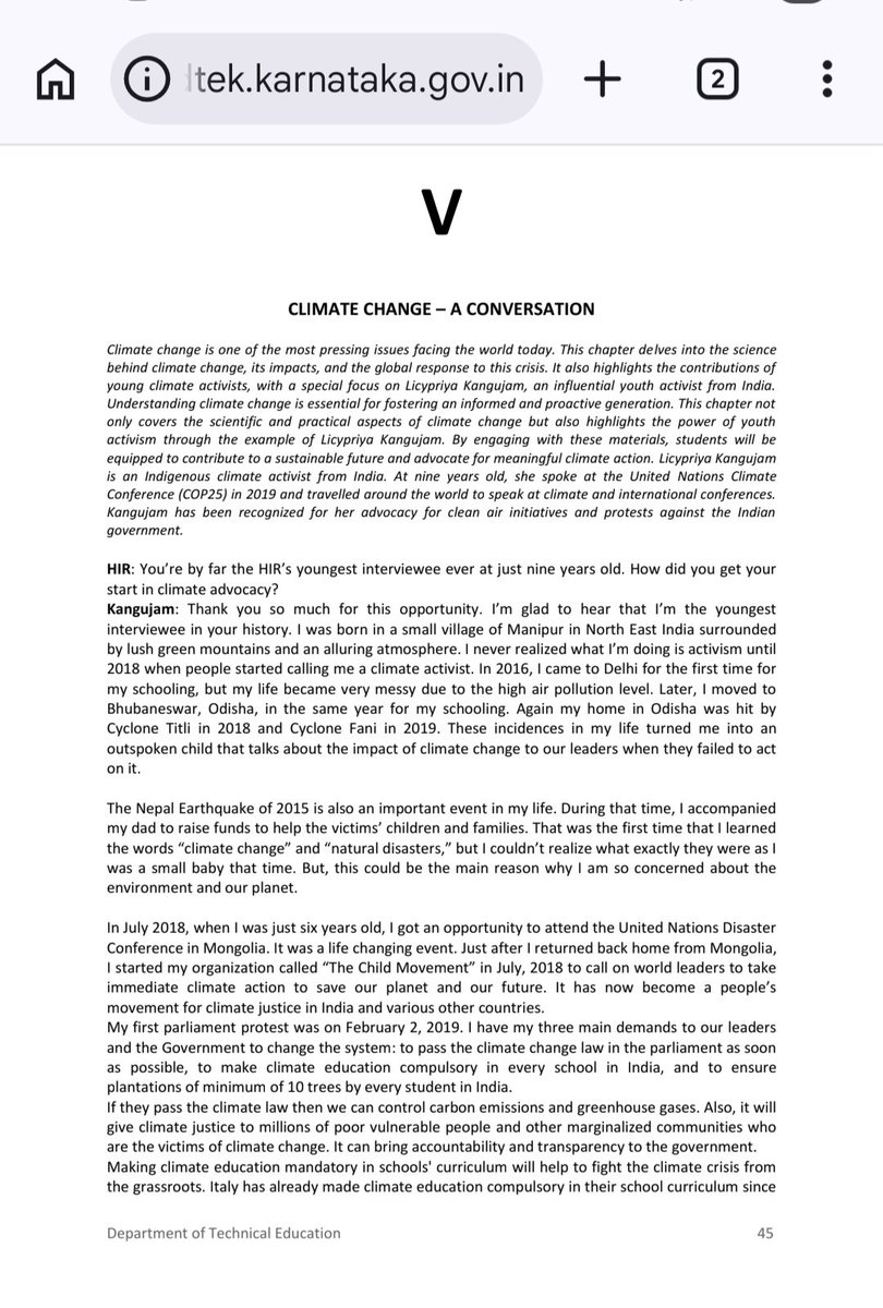LicypriyaK's tweet photo. Karnataka Government Department of Technical Education officially put my Story in English Syllabus of University and Colleges. God bless 🙌 🙏 ❤️

Check Chapter V in Essential English Communication (page 45 - 60) published by Department of Technical Education, Government of Karnataka. 👏 👏 👏