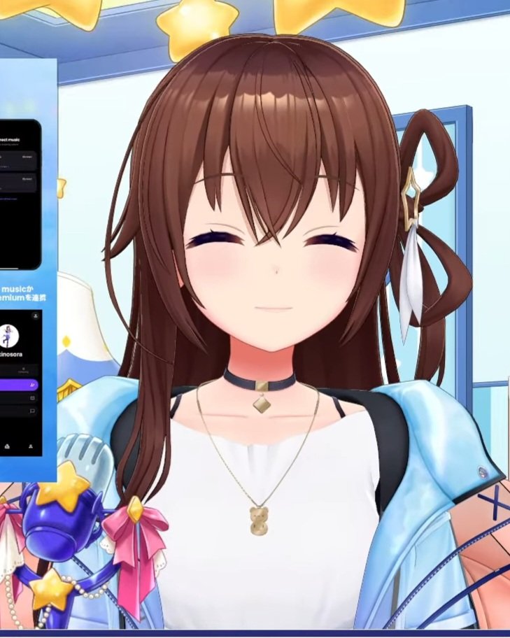 ときのそら そらちゃん、いつも素敵な笑顔と声に励まされてるよ