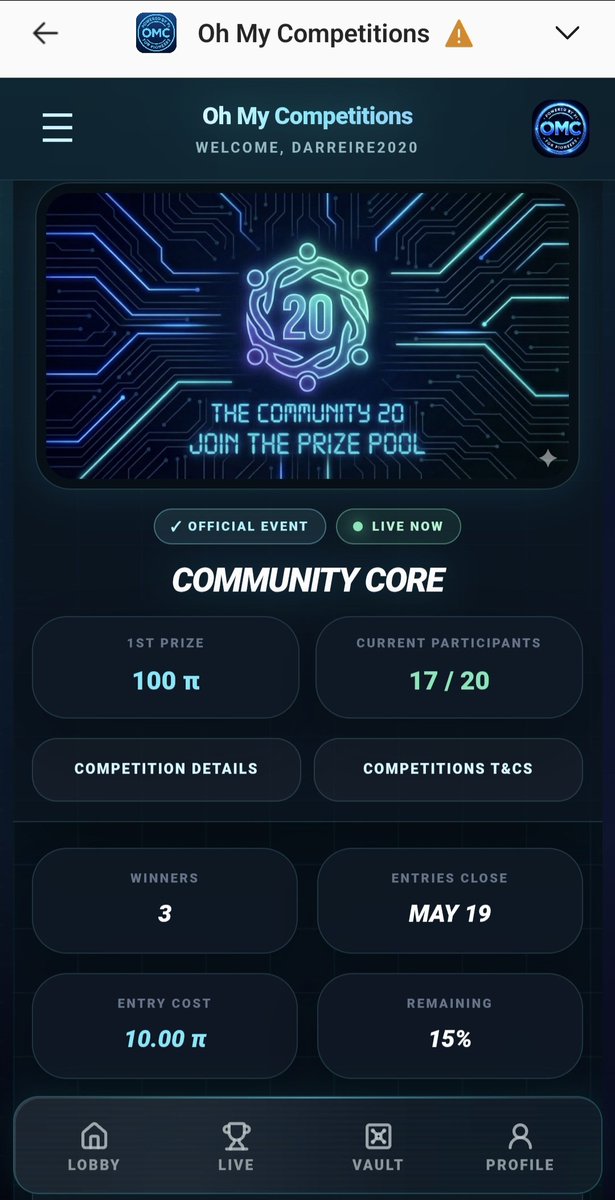 OM_Competitions's tweet photo. 🚨 COMMUNITY CORE GOES LIVE IN 2 Hourw and 50 MINS! 🚨
Only 3 spots left before entries close 👀
17 other Pioneers already have their tickets ready…
Have you got yours yet? 🎟️🔥
Join now on OMC 👇
https://t.co/5ovb3lRsoW
#OMC #PiNetwork #PiNetworkMainnet #Pioneers #Web3Games https://t.co/m0g5Zekfpe