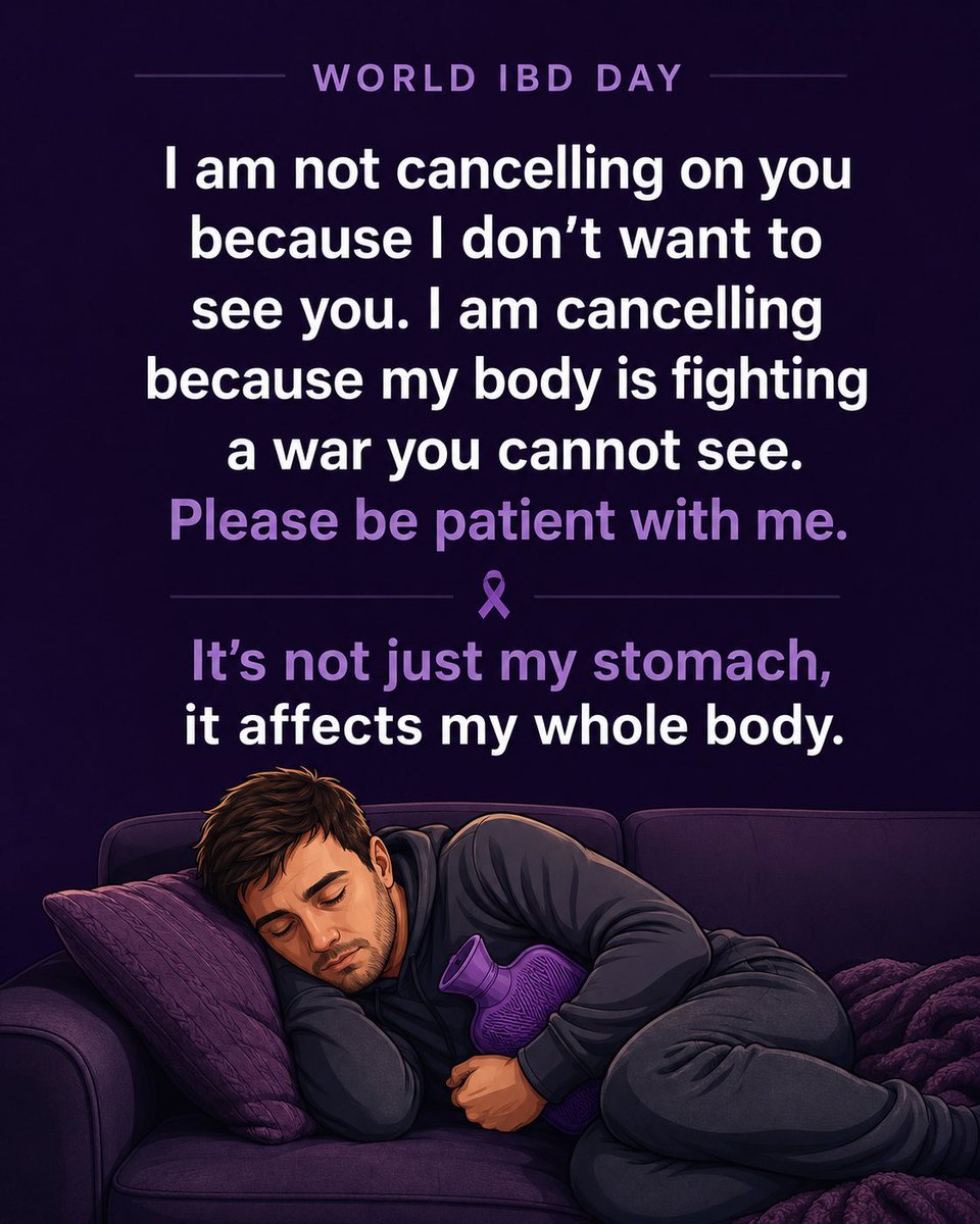 JohnnyGreaves87's tweet photo. #WorldIBDDay
#IBDAwareness
#IBDWarrior
#CrohnsDisease
#CrohnsAwareness
#Colitis
#UlcerativeColitis
#InvisibleIllness
#DigestiveHealth
#PurpleForIBD
#IBDStrong
#LivingWithIBD
#CrohnsAndColitis
#IBDCommunity
#IBDSupport
#ChronicIllnessWarrior
#Spoonie
#FightIBD
#GutHealthAwareness https://t.co/OXgQtuXuli