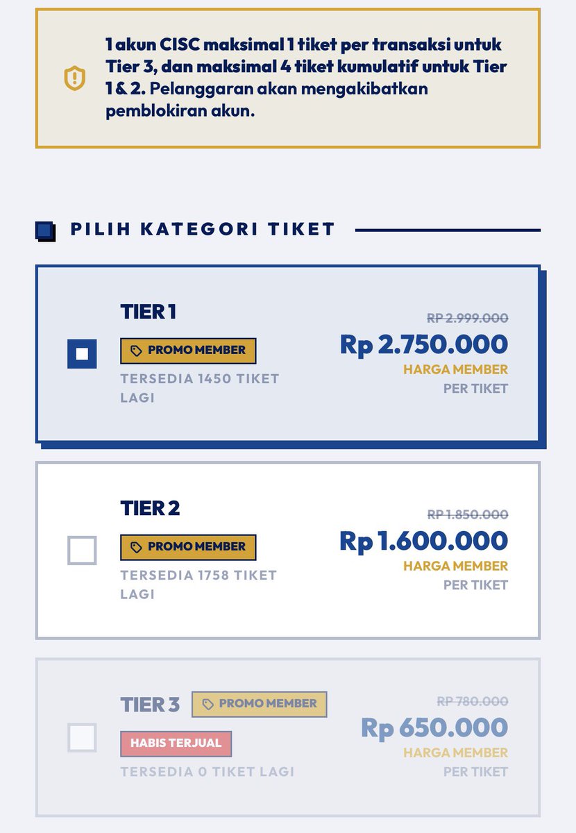 linchive's tweet photo. wts / want to sell

tiket chelsea fc vs ac milan member cisc

• tier 1 &amp; 2—max 4 tix
(pilih salah satu ya mau tier 1/2)

fee 150k/tix yang mau boleh dm yaaa

-> cara hitungnya harga tiket asli + payment fee (10k) + fee (150k) https://t.co/LXIwqdtuRD