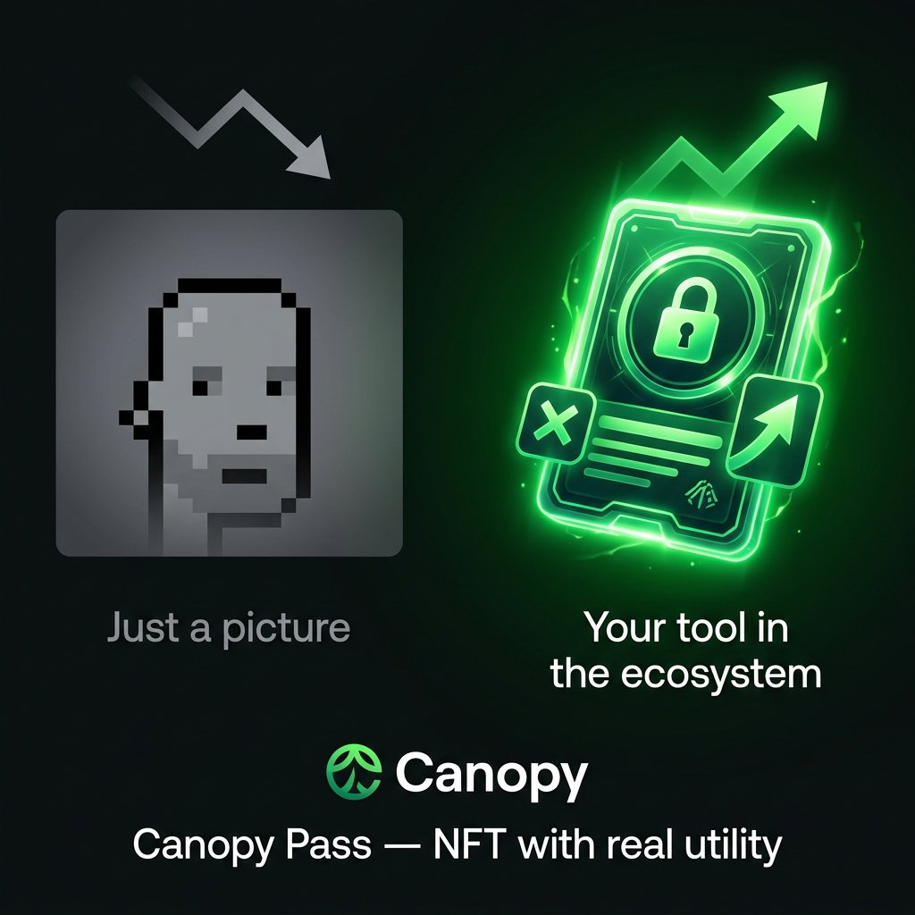 Charl41171's tweet photo. Most NFTs are just pictures.
Buy. Hold. Sell at a loss.

Canopy Pass is different.

Permanent points multiplier
Unlocks extra reward tiers
Required for Rewards Hub
Free mint — available now

NFT as a tool, not speculation.
That's how @CNPYNetwork builds. 

#Canopy #CNPY #Web3 https://t.co/fmurbtmSkQ