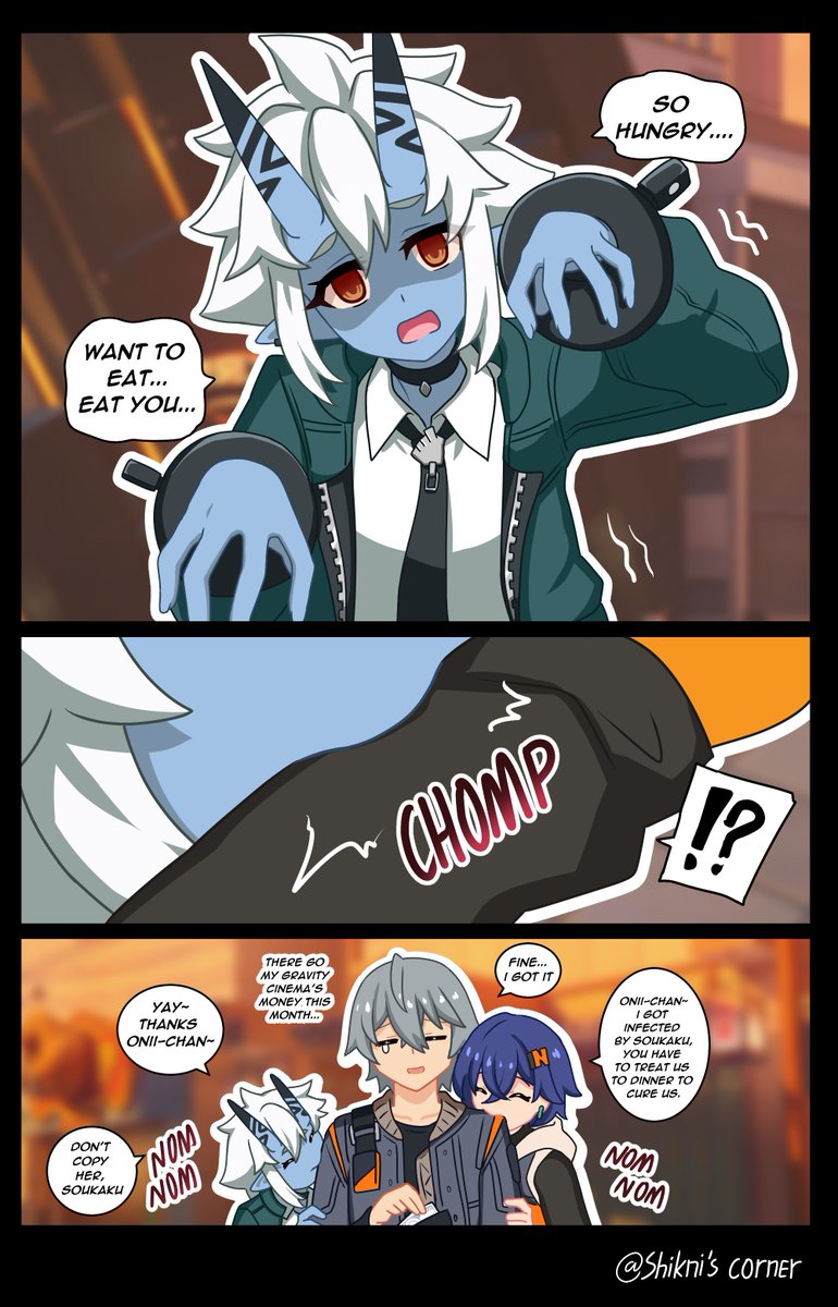 Shikcorner's tweet photo. Bite the hand that feeds you
#zzzero #bellewise #soukaku https://t.co/pO6KYBi3ny