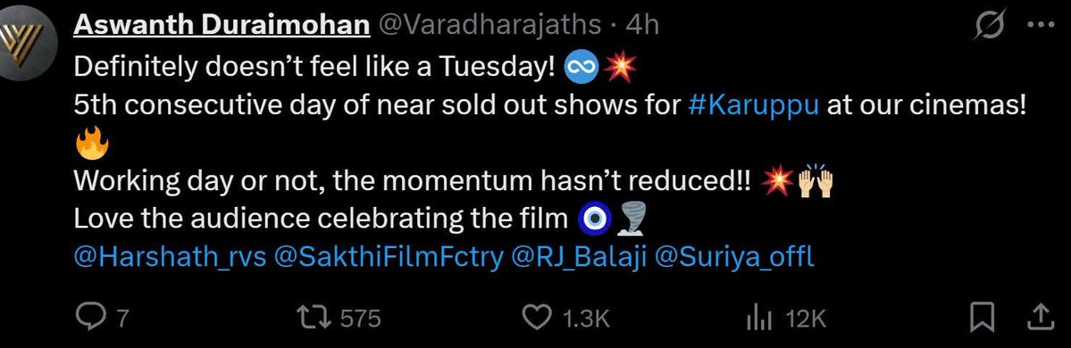 Second Show tweet media