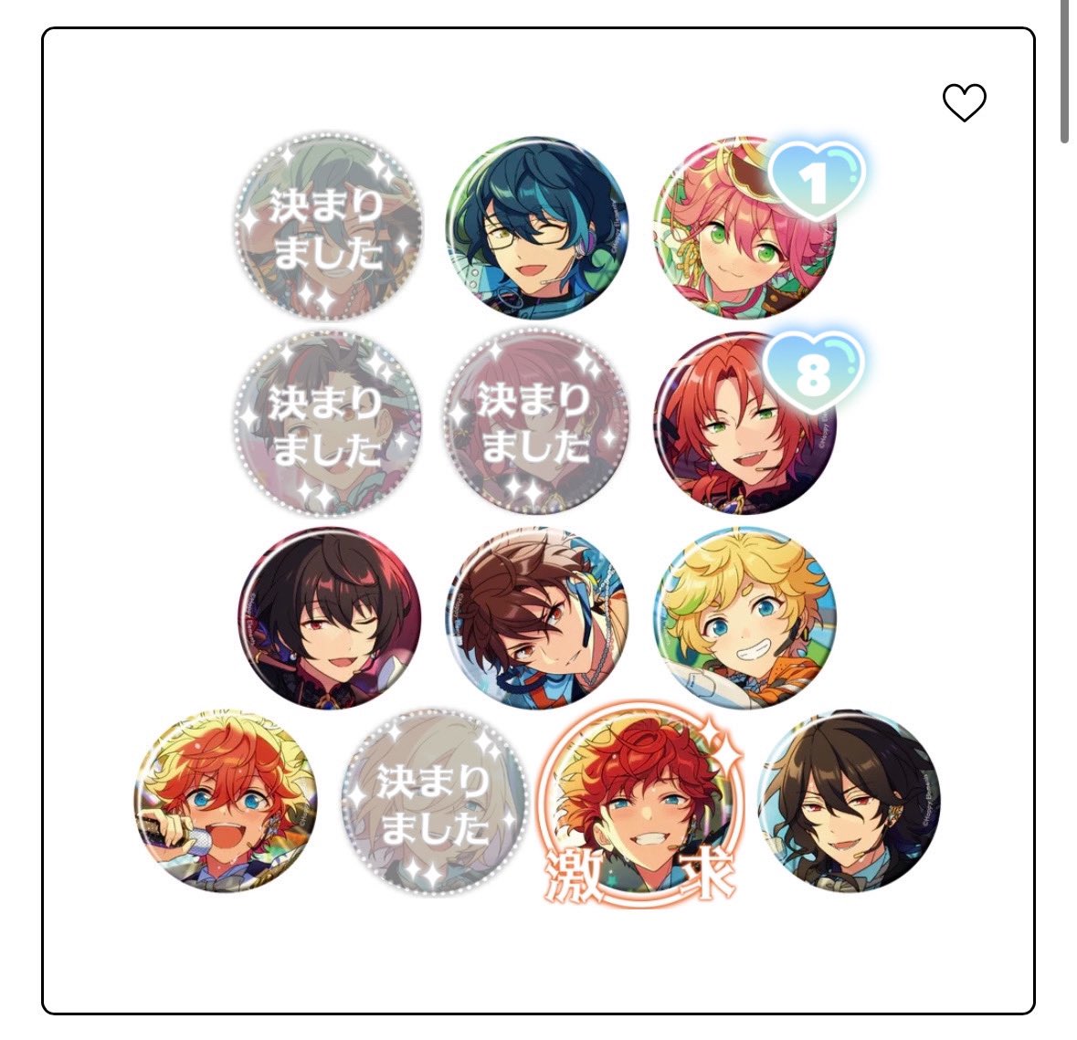 777ty1si's tweet photo. 交換
あんスタ　コレクション缶バッジ　 [2026 Apr.]
Idol Side　缶バッジ　コレ缶

⋆͛✩求→i天城一彩 or 定価＋送料
⋆͛✩譲→つむぎ 桃李(1) レオ(8) 凛月 千秋 宙 スバル 零

交換方法→郵送又は都内手渡し
4交換の場合比率違い交換可(1:2)

⋆͛✩20BOX予約済 https://t.co/g7lfQ4xwPH