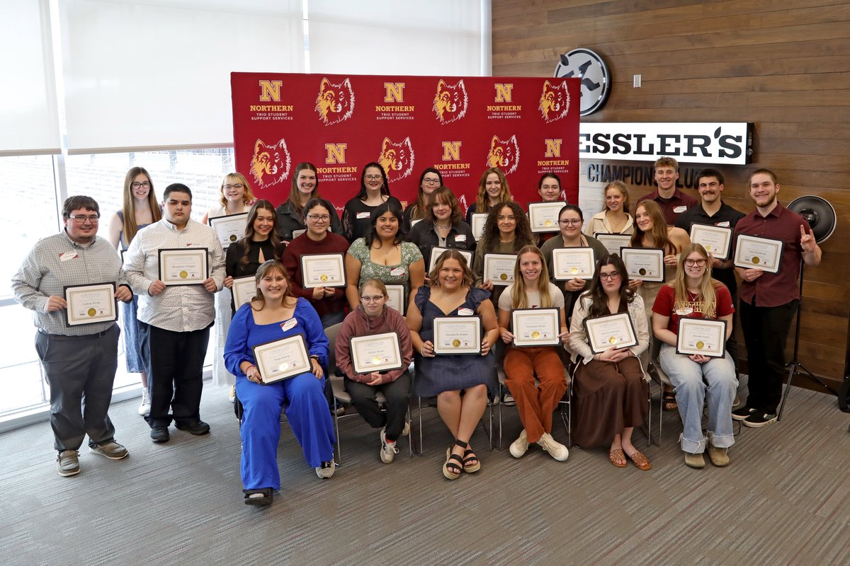 NorthernStateU's tweet photo. TRIO SSS celebrated its students at the annual Recognition Night — honoring achievement, leadership and the people who make Northern feel like home. 🐺 Congratulations to all! https://t.co/I3HYxKJJlU #NorthernStateU #GoWolves https://t.co/ui22z9Nr3h