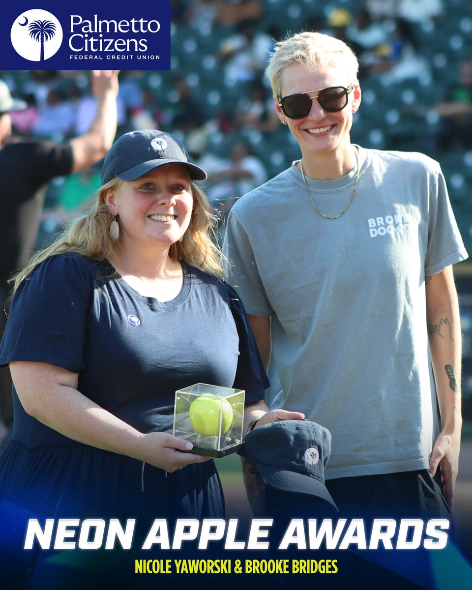 LexCounty_SD3's tweet photo. We are so proud of our Lexington County School District Three Teacher of the Year Nicole Yaworski for being recognized on Sunday at the Columbia Fireflies Teacher Appreciation Night! She was honored with their Neon Apple Award and even got to throw out the first pitch! https://t.co/zIw0HhoYlp