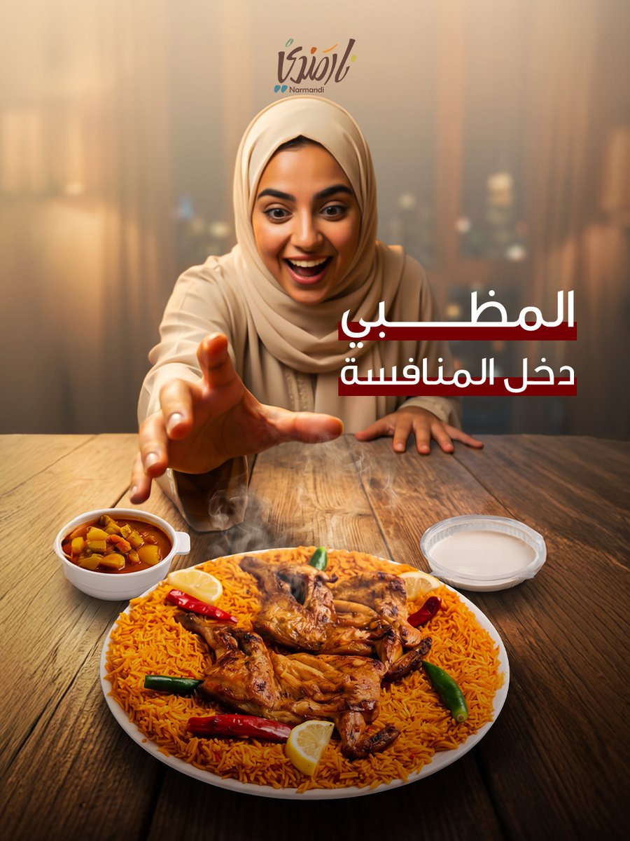 مطاعم نار مندي tweet media