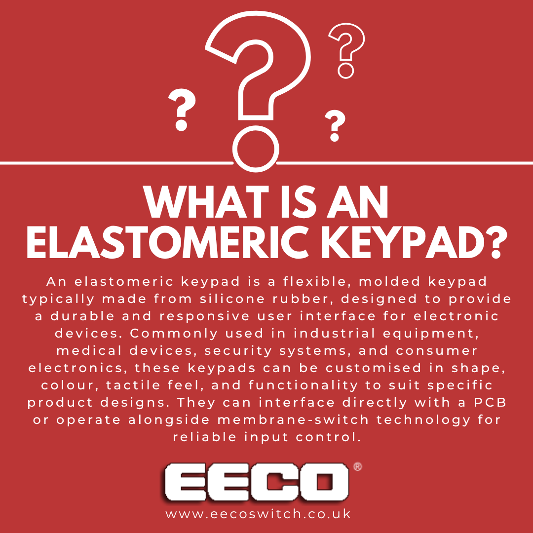 EECOSWITCH's tweet photo. What is an Elastomeric Keypad? 🤔 

Learn MORE: https://t.co/Kv7DGQTVOJ

#eecoswitch #elastomerickeypad #keypad #elastomeric #electronics #switches https://t.co/rD9HsiwMuZ