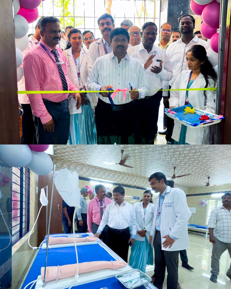 AcsArunkumar's tweet photo. Pleased to inaugurate the Electrodiagnosis Lab, Neuro Physiotherapy Lab, Paediatric Physiotherapy Lab, Physician Associate Skill Lab, and the Digital Learning Cell at the Faculty of Physiotherapy & Allied Health Sciences, Off Campus, Dr. M. G. R. Educational and Research Institute.

#DRMGR #MGRERI #physiotherapylab #alliedhealthsciences