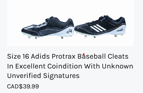 NiagaraGoodwill's tweet photo. Baseball anyone? ⚾️ A nice pair of size 16's just in time for the season😀

https://t.co/t85we5tr1V https://t.co/ctCmd0PL9s