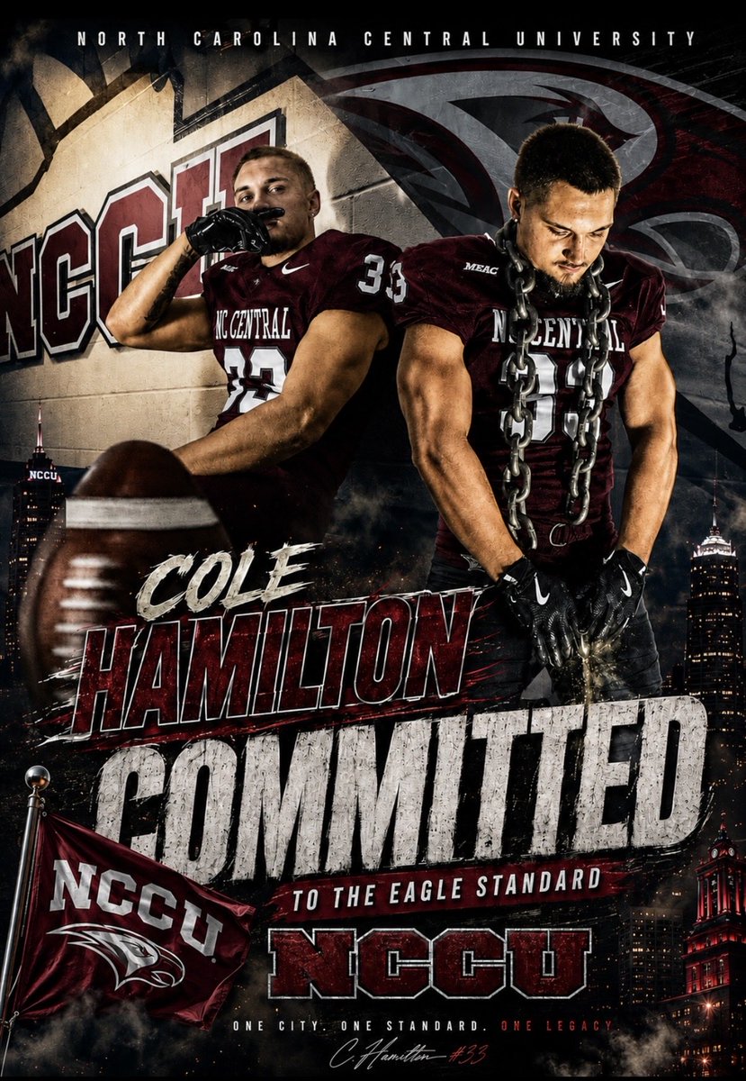 ak_cole23's tweet photo. Committed‼️@NCCU_Football 
@UNCCoachThig @CoachClayNCCU 
@jrniklos @CoachTCip @JordanWesty1 @JUCOInsiderRep @JUCOFFrenzy @CollegeFBPortal @ThePortalReport https://t.co/oNt0Coyezo