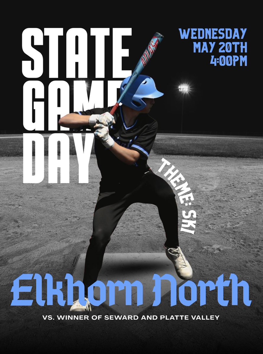 ENHSWolfPack's tweet photo. STATE BASEBALL ROUND 3!!!
📍TAL ANDERSON FIELD
⏰ WEDNESDAY 4PM
⛷️THEME: SKI
BE THERE BE LOUD https://t.co/xOXH9KLlMo