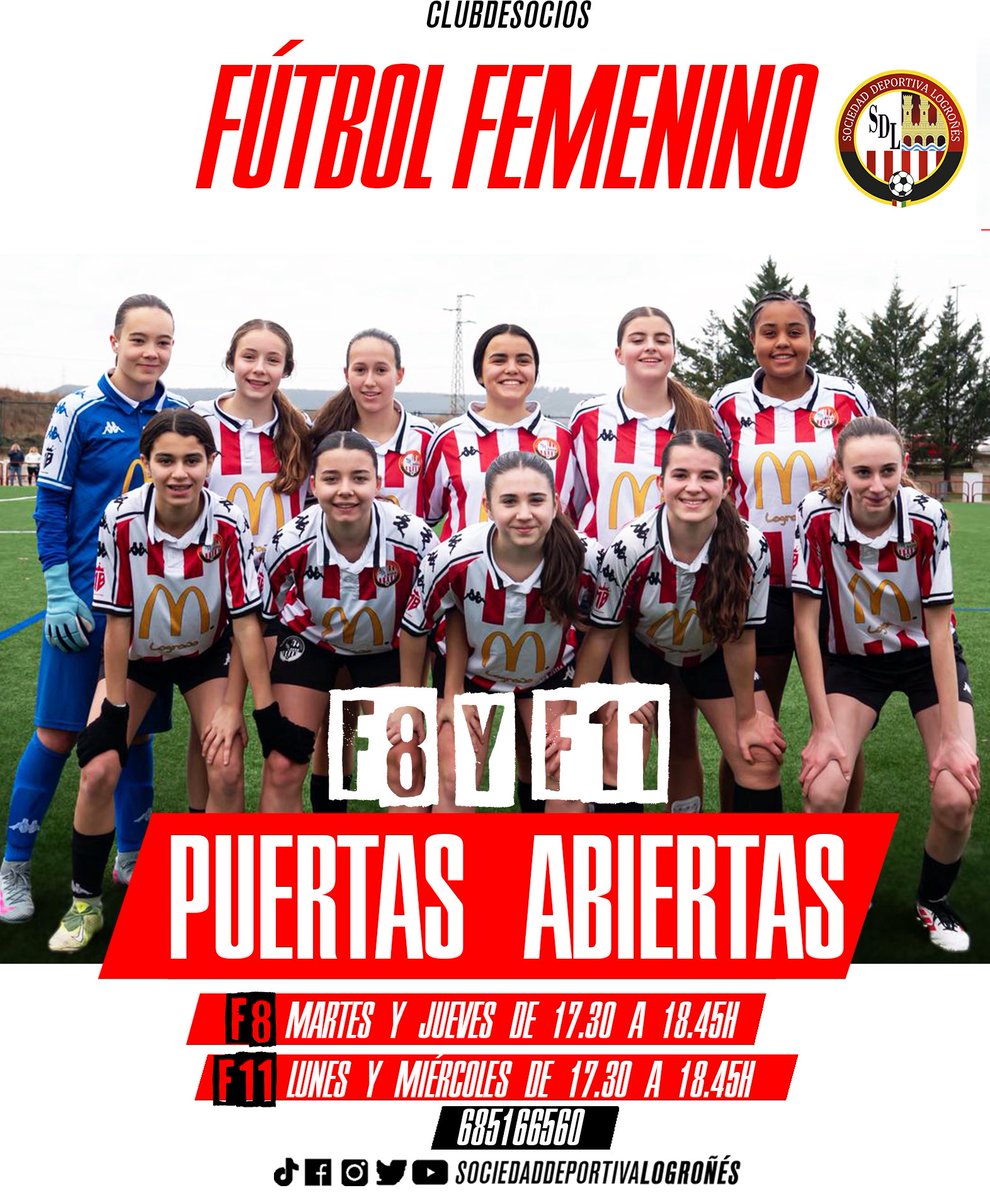SDLogrones's tweet photo. PUERTAS ABIERTAS |🇦🇹

¡Recordamos que sigues teniendo la oportunidad de participar en nuestras puertas abiertas! 💪🏻

➡️ 𝐄𝐒𝐂𝐔𝐄𝐋𝐀 
➡️ 𝐅𝟖 𝐌𝐀𝐒𝐂𝐔𝐋𝐈𝐍𝐎 𝐘 𝐅𝐄𝐌 

Todos los detalles, en los carteles ⬇️

#NosDaLaVida | #AmorSinRed https://t.co/NEKdoiVIwp