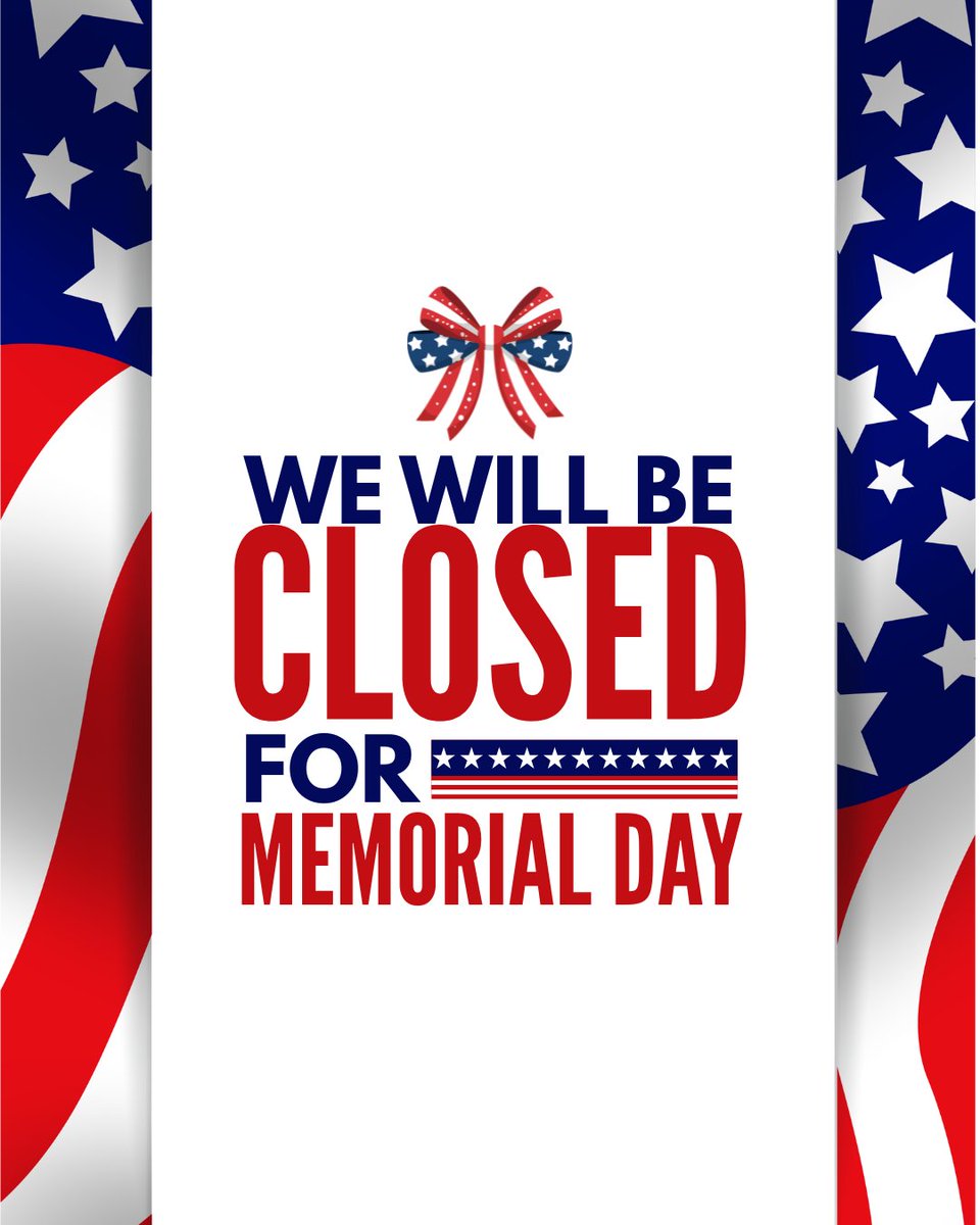 BSComahaNE's tweet photo. Builders Supply will be closed on Memorial Day in honor of those who served and sacrificed for our country. We will resume normal business hours on Tuesday. Wishing everyone a safe and meaningful holiday weekend!

#MemorialDay #BuildersSupply #Omaha #ThankYou https://t.co/sHGnYUM4jc